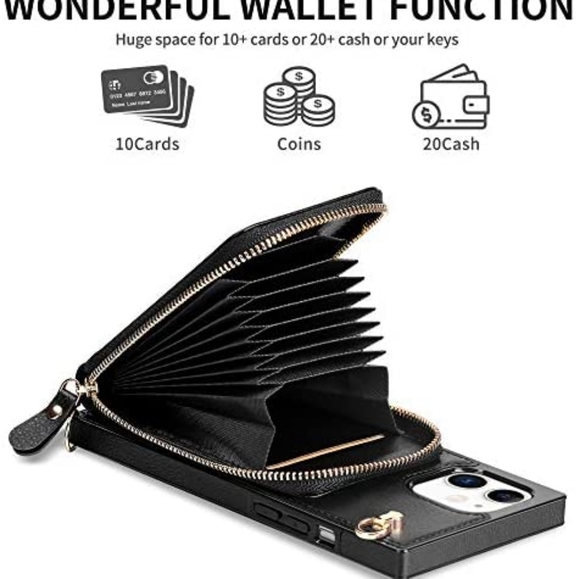 LAST ONE! iPhone 12 2020 iPhone 12 Pro Crossbody Wallet Phone Case with Strap - Picture 2 of 6